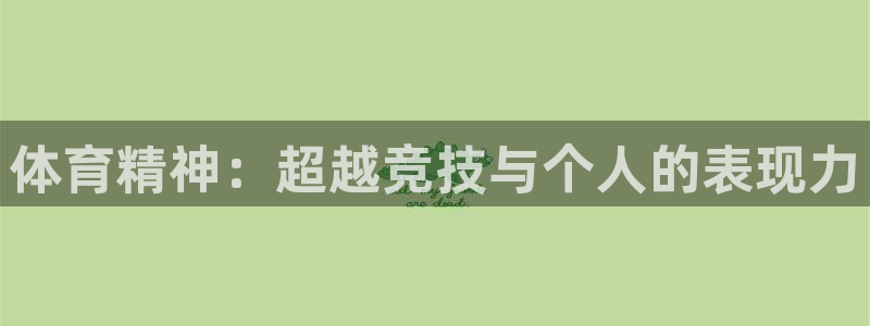 体育精神：超越竞技与个人的表现力